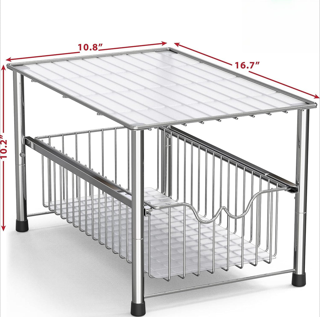 Stackable Sliding Sink Storage Basket