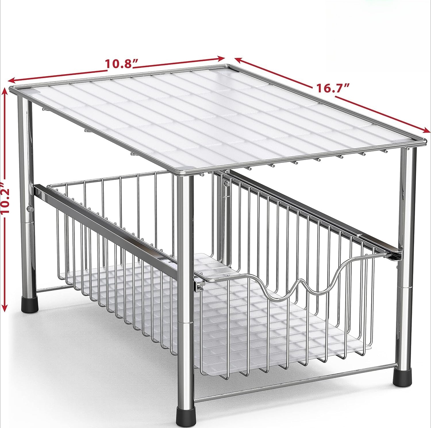 Stackable Sliding Sink Storage Basket