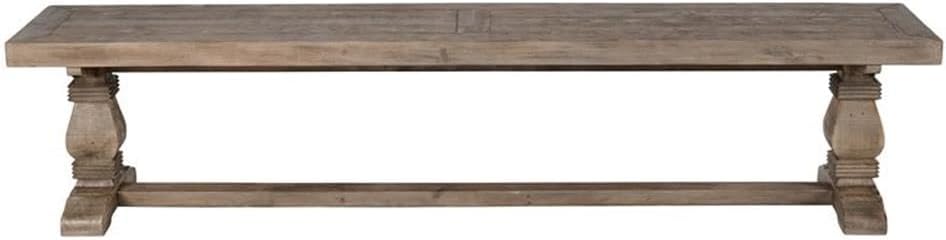 Reclaimed Pine Rustic Hand Carved Bench
