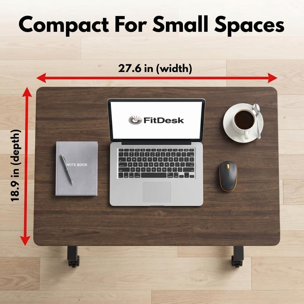Portable Wheeled Adjustable Laptop Desk