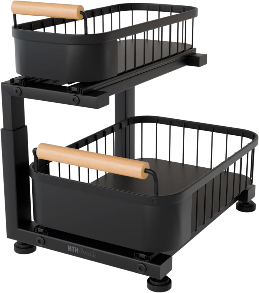 Two Tier Pull Out Sink Storage Baskets