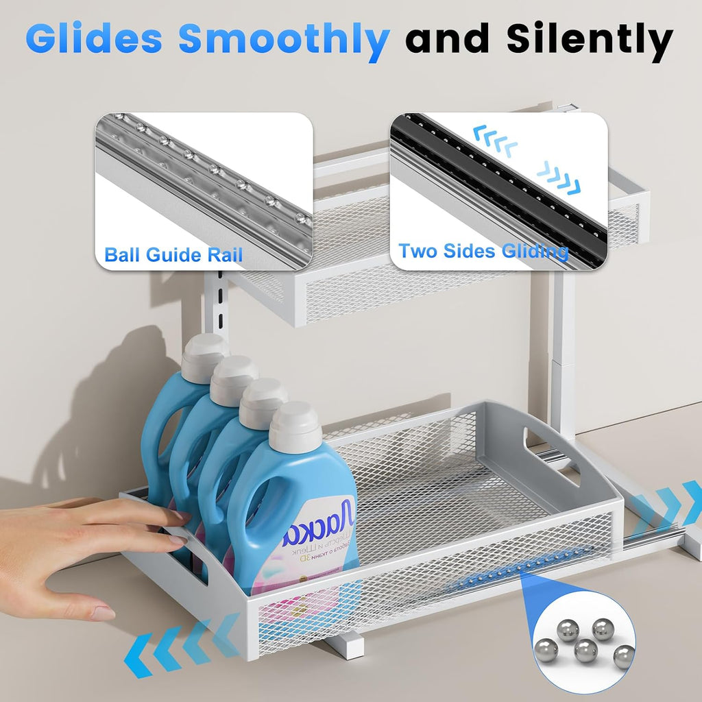 Adjustable Pull Out Storage Organizer