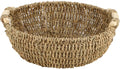 Round Handwoven Seagrass Fruit Basket