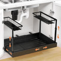 Expandable 2-Tier Sink Storage Shelf