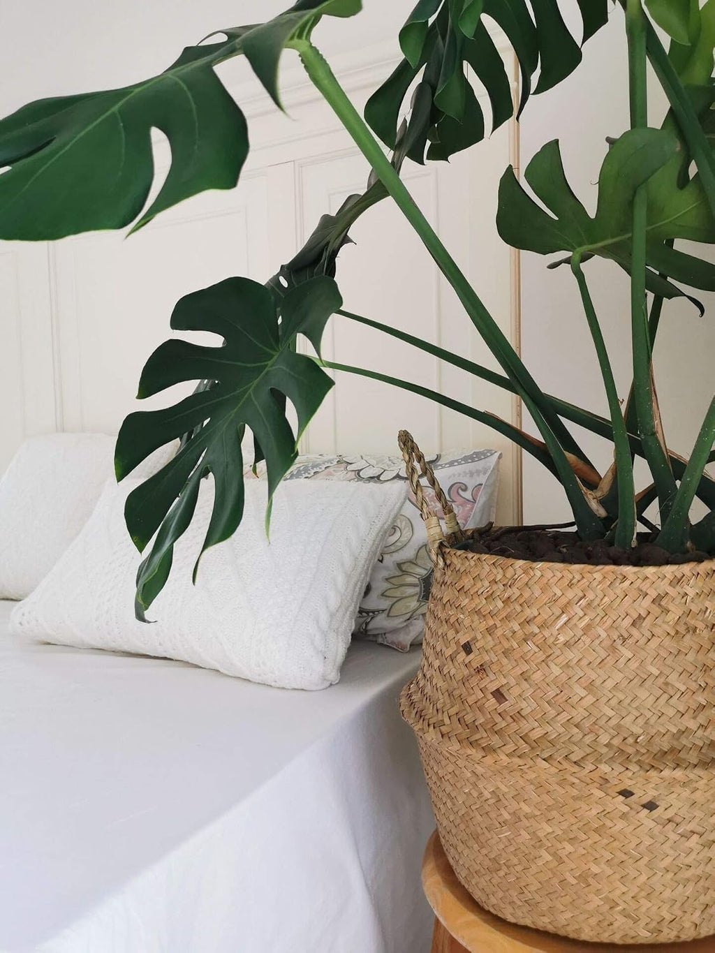 Large Handwoven Seagrass Planter Basket