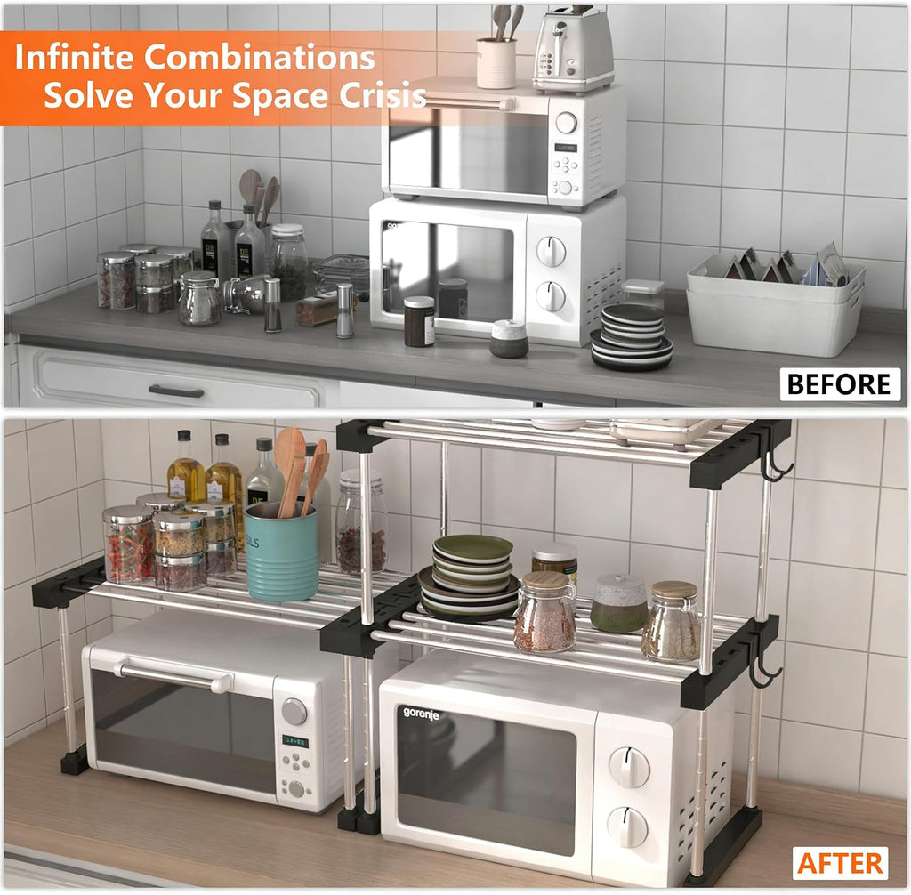 Expandable Two Tier Sink Storage Rack