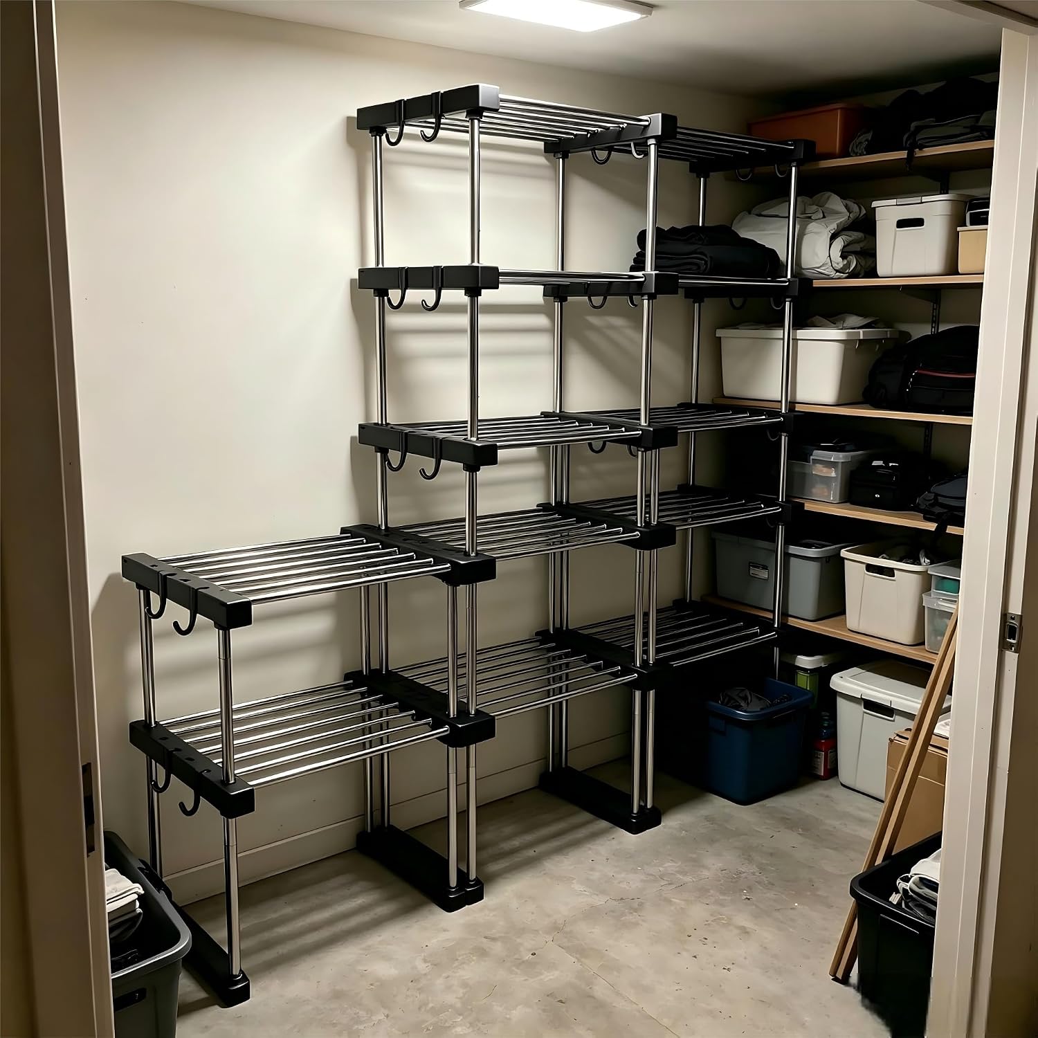 Expandable Two Tier Sink Storage Rack