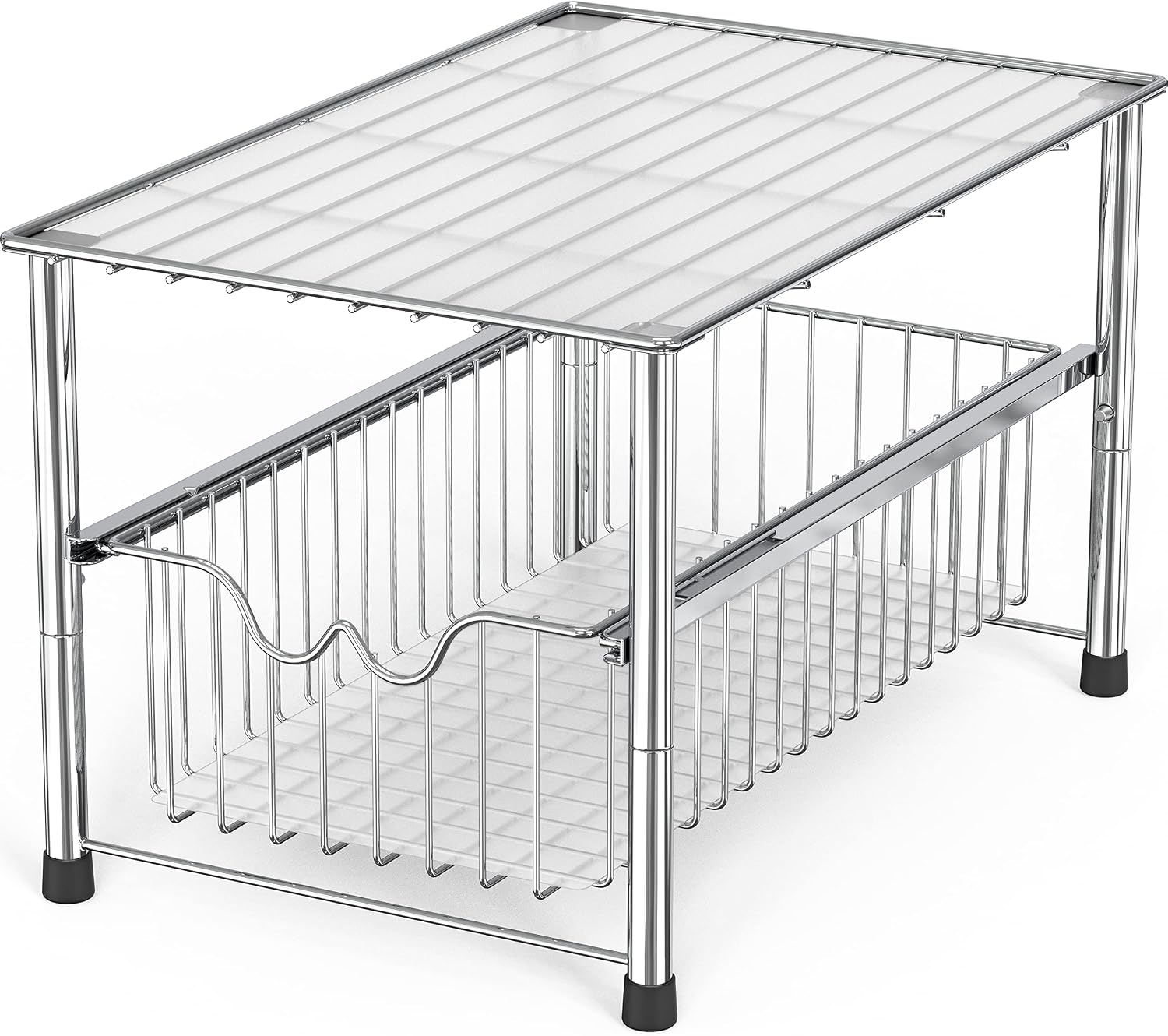 Stackable Sliding Sink Storage Basket