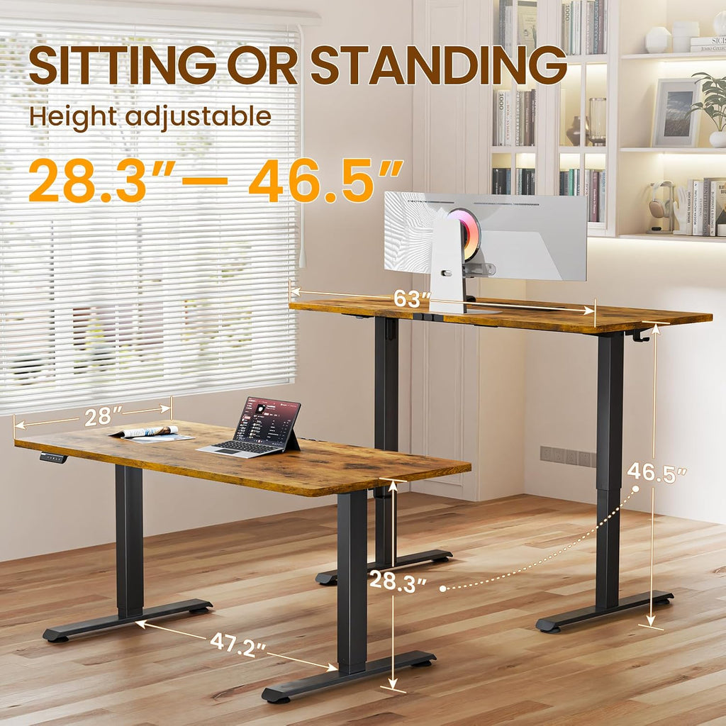 Large Electric Height Adjustable Desk