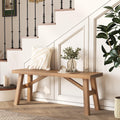 Handmade Natural Farmhouse Wood Bench