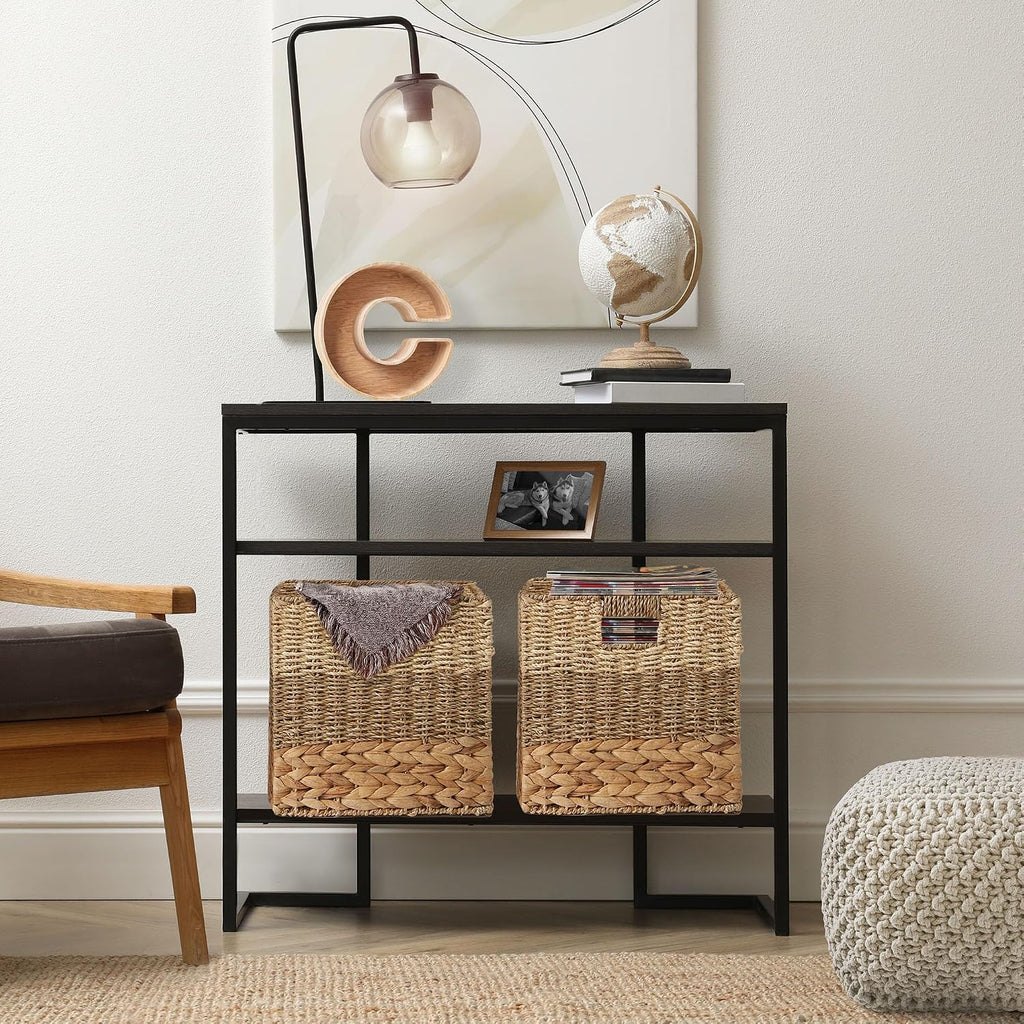 6 Pack Woven Seagrass Cube Storage Bins