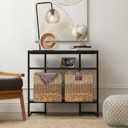 6 Pack Woven Seagrass Cube Storage Bins